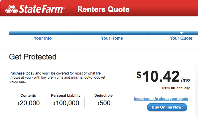 State Farm Renters Insurance